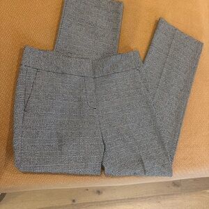 Ann Taylor Factory Women’s Black and White Plaid Pants